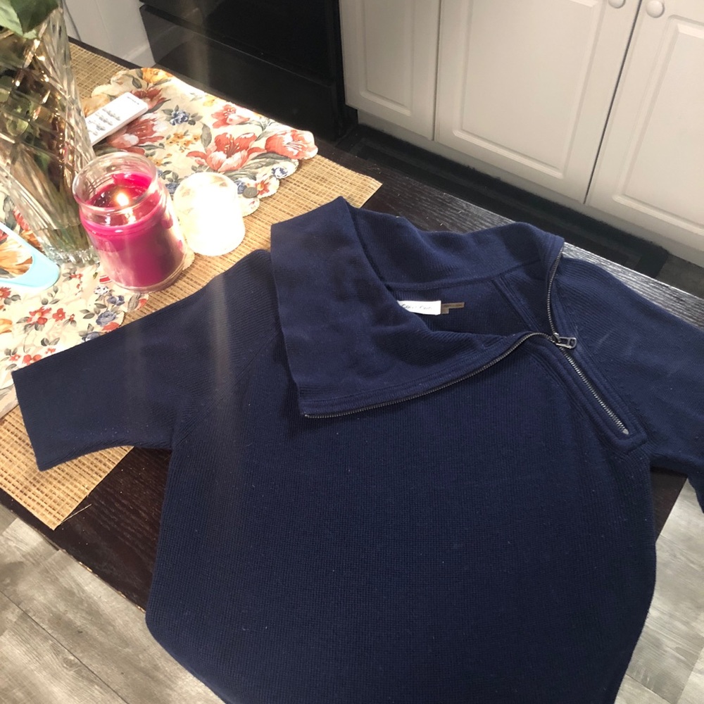 CYBER MONDAY Navy Calvin Klein knit dress